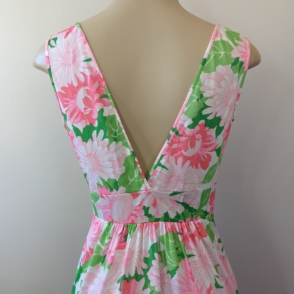 Vintage 70s Daisy Empire Waist Long Nightgown - Picture 9 of 15